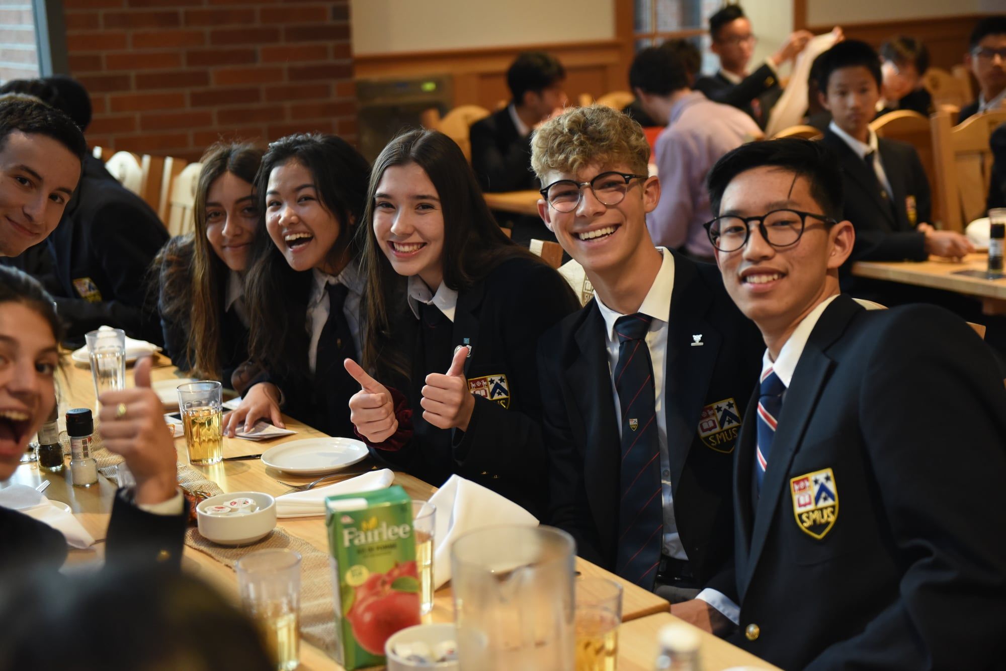 Estudiantes en un Boarding School canadiense.